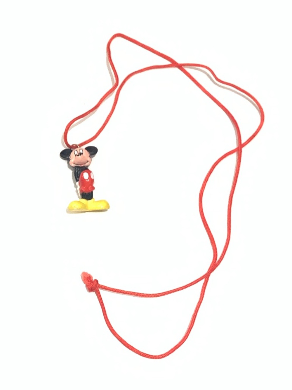 Mickey Mouse Red Cord Necklace